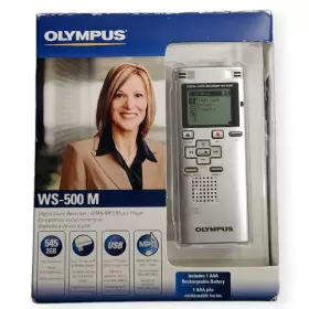 Ws-500m Olympus Digital Recorder And Mp3 Player 2gb Open Box