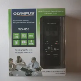 Ws-853 Olympus Digital Voice Recorder 8gb Mp3 Usb Stereo Mic Meeting Conference