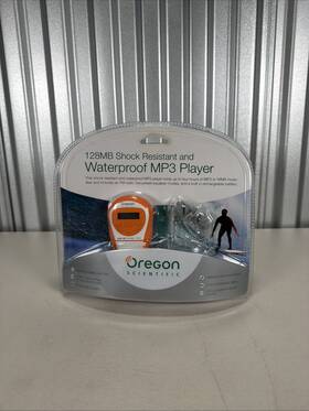 Oregon Scientific Blro128m New 128mb Shock Resistant And Waterproof Mp3 Player Nos