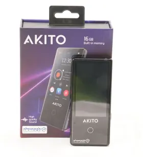 1000003 Other Akito L5 16gb Kosher Mp3 Player With Built In Speaker And Recorder Black