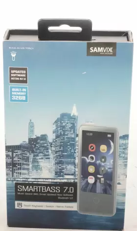 Smvx-sb7-32slv Other Samvix Smartbass 7.0 32gb Kosher Mp3 Player With Touch Keyboard Silver