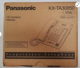 Panasonic Kx-ta30850 White Proprietary Telephone 12 Line Keys