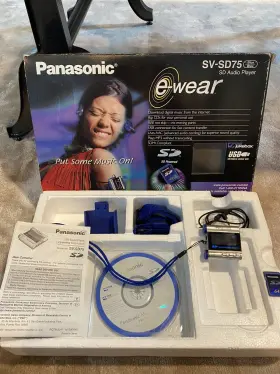 Sv-sd75 Panasonic E-wear Mp3 Player Vintage Sd Card Audio