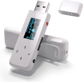 Pecsu 445042751719 Mp3 Player With Bluetooth Usb Portable Mini Music Fm Radio E