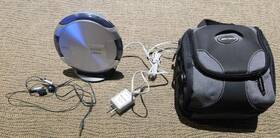 Philips 3483 200sec Expanium Exp3483 Mp3 Cd Player Dig Fm Tuner Stand Case Bundle