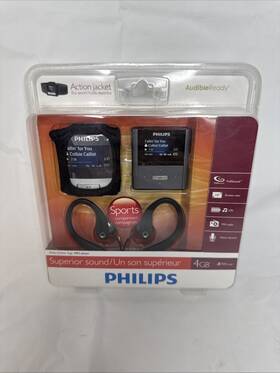 Philips 609585188228 Brand New - Gogear Raga Mp3 Player 4g Holds 900 Songs Music Gym