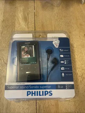 Philips 609585190023 Superior Sound Mp3 Player 8gb New And Sealed