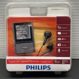 Philips 609585190047 Gogear Vibe Mp3 Video Player 8gb Fm Radio Voice Record - Brand New