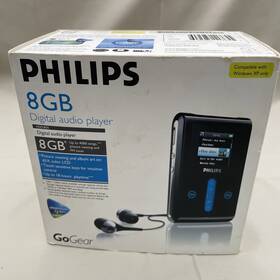 Philips Hdd1835/37 Gogear 8gb Digital Media Mp3 Player Hdd1835 Black Case Exc Rare Bundle