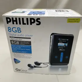 Hdd1835 Philips Hdd1835/37 Gogear 8gb Digital Media Mp3 Player Black Case Exc Rare Bundle