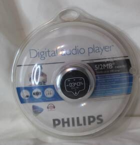 Philips Psa232 Digital Audio Player 512mb Psa232/17 Mp3 Sealed New Red