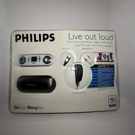 Philips Pss115/17b Gogear Shoqbox Pss115 256mb Mp3 Player New Sealed Factory Vintage