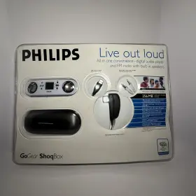 Pss115 Philips Pss115/17b Gogear Shoqbox 256mb Mp3 Player New Sealed Factory Vintage