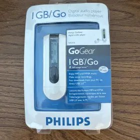 Sa2115 Philips Sa2115/37 Gogear White 1gb Digital Audio Player / Go Gear New..bnib