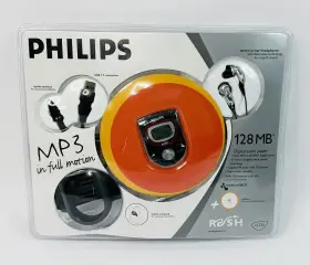 Sa235 Philips Vintage Y2k 128mb Rush Mp3 Player Factory Sealed