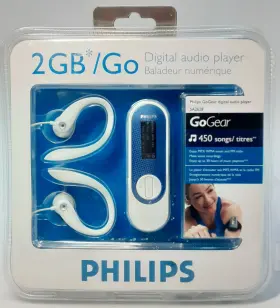 Sa2628 Philips 2gb/go Digital Audio Player New