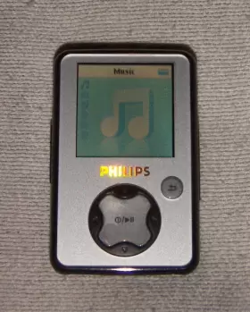 Sa3025 Philips Gogear 2gb Digital Media Mp3 Player Silver/black. Works Great