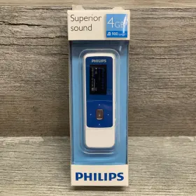 Sa3mxx04bw Philips Sa3mxx04bw/37 Gogear Mix Blue 4 Gb Usb Digital Media Player - Open Box