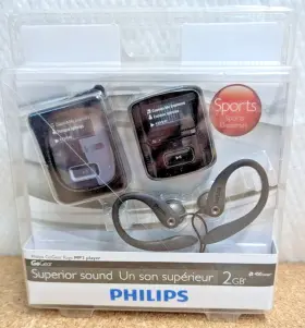 Sa3rga02ks Philips Sa3rga02ks/37 Gogear Raga Mp3 Player 2gb Digital Media New Nos