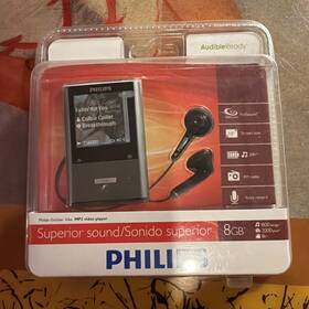 Philips Sa3vbe08k/37 Gogear Vibe Mp3 Video Music Player 8gb Sa2vbe08k/17 New Sealed Package