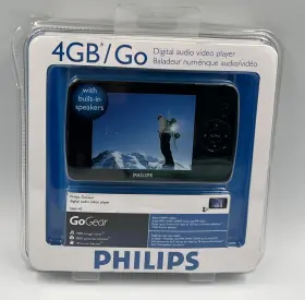 Sa6145 Philips Sa6145/37 Gogear 4gb Digital Audio Video Media Player Built-in Speaker New