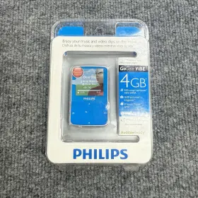 Saivbe04aw Philips Saivbe04aw/17 Vintage 2009 Gogear Vibe 4gb Blue Mp3 Player New / Sealed