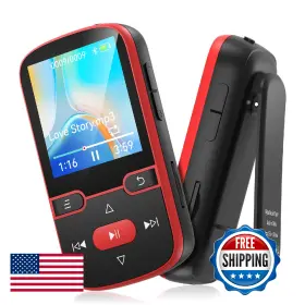B0f7lpbd6h Pinhui 64gb Mp3 Player Bluetooth 5.3 With Clip Hifi Sport Music 1.5 Inch Scree