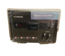 Pmp110-4 Polaroid New Music And Video Player 4gb Rare 2011 Sealed Black