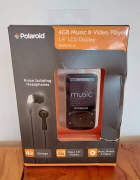 Polaroid Pmp182-4 4gb Music And Video Player Pm182-4 Color 1.8 Inch Display