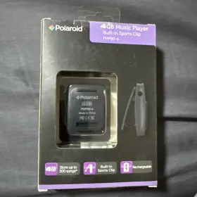 Pmp80-4bk Polaroid 4gb Music Player With Spirts Clip New In Box