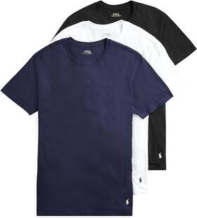 Polo Ralph Lauren Nccnp3 Mens Classic Fit Cotton Crew Neck Undershirts 3 Pack Small