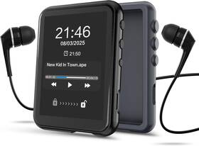 Qngee 726084536647 48gb Mp3 Player With Bluetooth 5.3 2.4 Inch Full Touchscreen Music For Kids