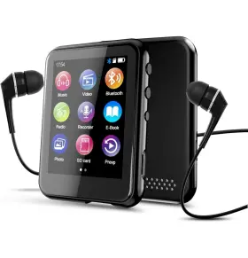 S7-us Qngee 16gb Mp3 Player With Bluetooth 5.3 2.4 Inch Full Touchscreen Music For K