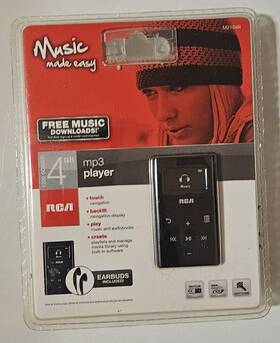 Rca M2104 Mp3 Music Player 4gb Lyra Up To 1200 Songs 15 Hour Battery Itunes Wma