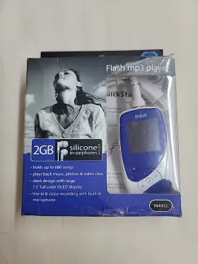 M4002 Rca Opal Gem Line Flash Mp3 Player 2gb Deep Sea Blue/white Slender 2007