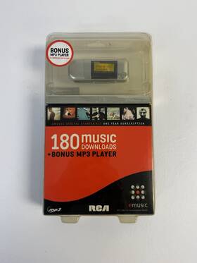 Rca Ra192g371f10yr Emusic Flash Digital Music Mp3 Player Kit - New In Box