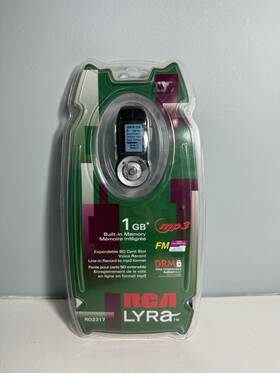 Rca Rd2317 Lyra Mp3 Player New In Box - 1 Gb Built-in Memory Nos Fm Drm