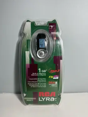 Rd2317 Rca Lyra Mp3 Player New In Box - 1 Gb Built-in Memory Nos Fm Drm