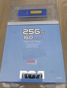 Rca Th101 Usb Mp3 Player 256 Mb 7 Color Backlight Display Voice Recording. Aaa Battery