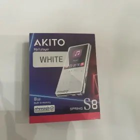 1000009 Rinko Usa Inc Akito S8 8gb Kosher Mp3 Player With Built In Speaker White Open Box As Is