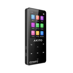Rinko Usa Inc 1000016 Akito S12 Compact Kosher Mp3 Player With 16gb Memory Bluetooth And Recorder