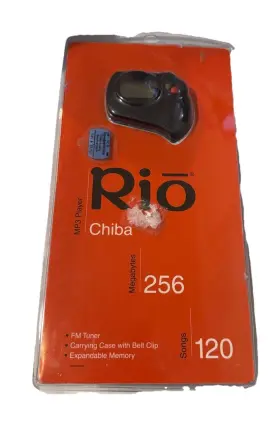 Rio 018258013130 Vintage 2004 Chiba Mp3 Player 256 Mb Black 120 Songs Rare New/sealed