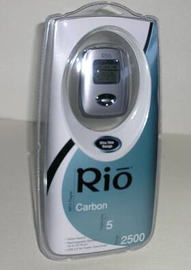 Rio 018258600538 Vintage 2004 Carbon Mp3 Player 5gb 5 Gigabytes Voice Record New/sealed