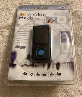 Riptunes Mp-1857 1.8 Inch Lcd Mp3 Video Player 2gb Memory Blue New