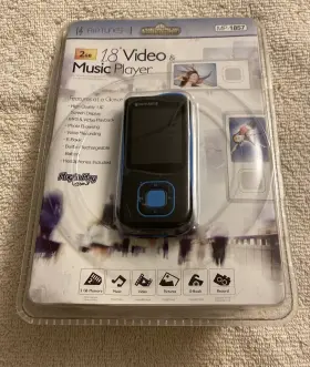 Mp-1857 Riptunes 1.8 Inch Lcd Mp3 Video Player 2gb Memory Blue New