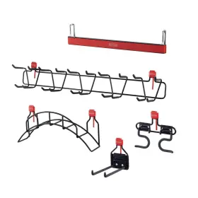 2025630 Rubbermaid Outdoor Storage Shed 5-pcs Wall Hook Tool Organization Accessory Kit