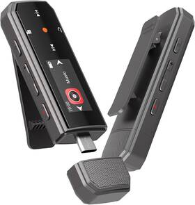 Ruizu 445000083081 64gb Type-c Usb Mp3 Player With Bluetooth 5.3 Clip Portable Music