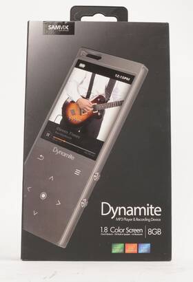 Samvix 638455681484 Dynamite Mp3 Player 8gb With Bluetooth Touch Buttons Voice Recorder Speake