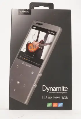 Samvix 638455681484 Dynamite Mp3 Player 8gb With Bluetooth Touch Buttons Voice Recorder Speake