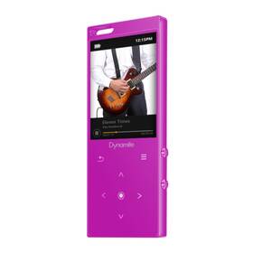 Samvix 638455682160 Dynamite Kosher Mp3 Player 8gb W Bluetooth Touch Voice Recording Pink